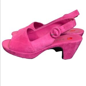 Hogl‎ sacchetto suede pink sandals size 3.5(6)USA